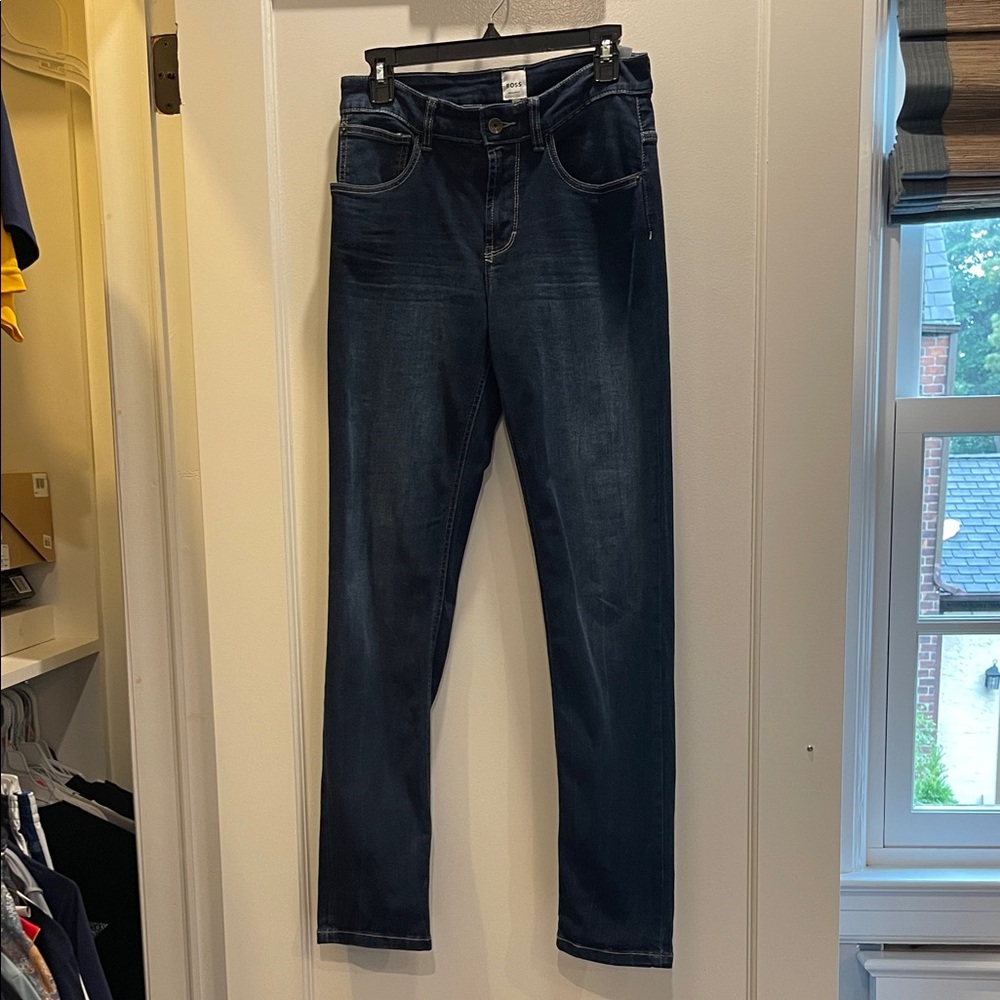 Boss Men's Deep Indigo Slim Jeans